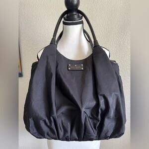 Kate Spade Black Puffy Shoulder Bag with Double Handles